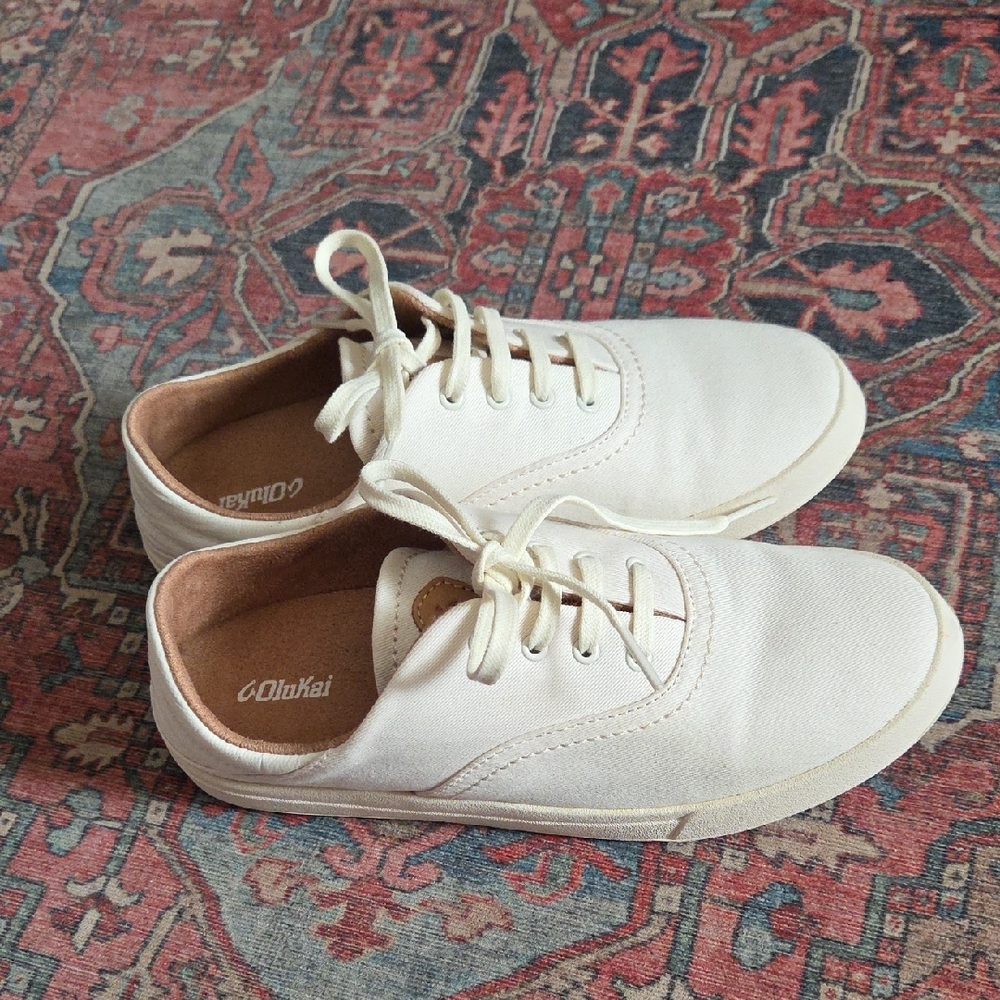 Olukai Kohu Women's Casual Shoes, Off White/Off White, W7